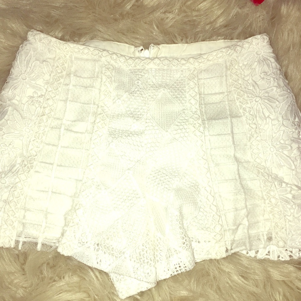 lace white shorts Nordstrom J.O.A. High waist